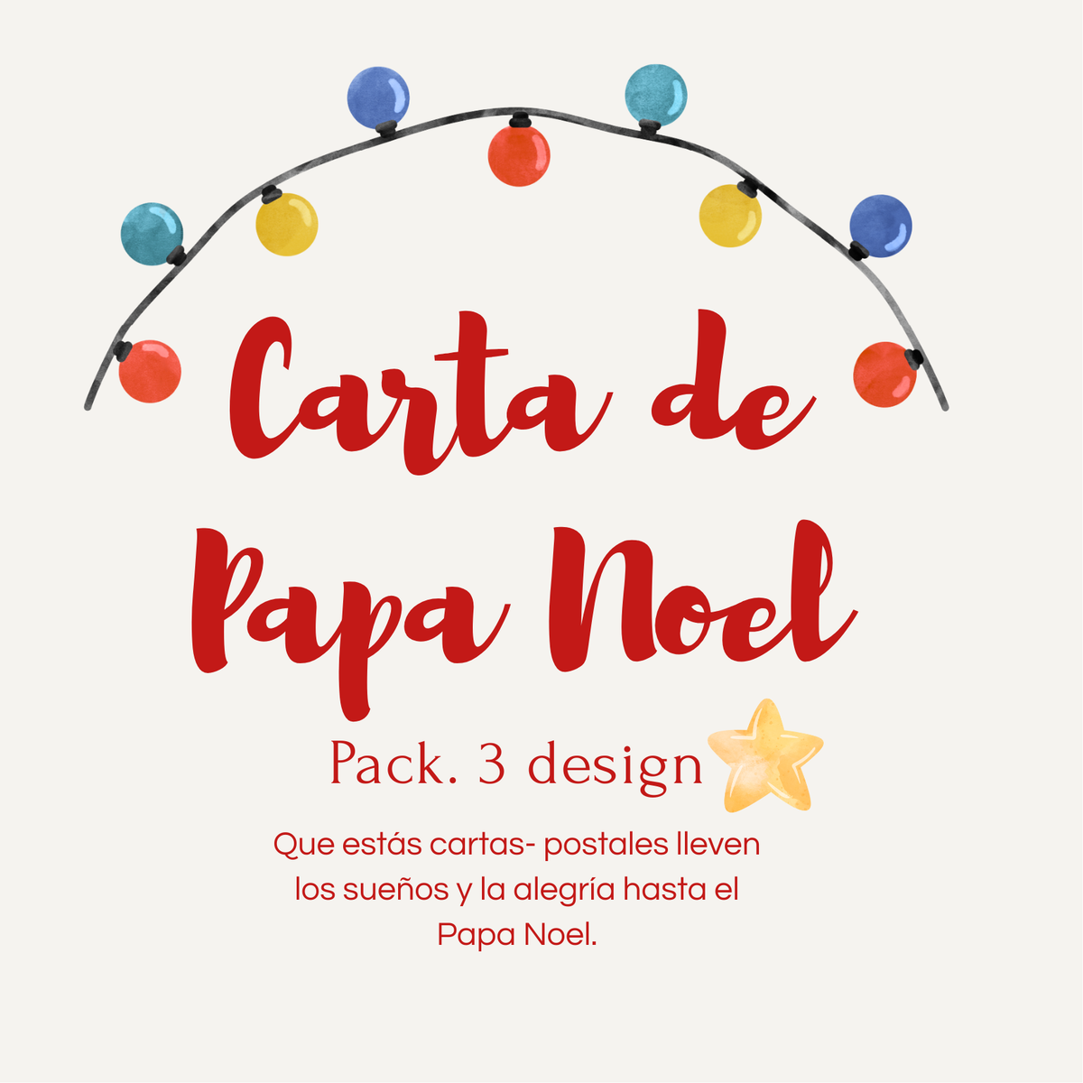 Carta de Papá Noel. Pack